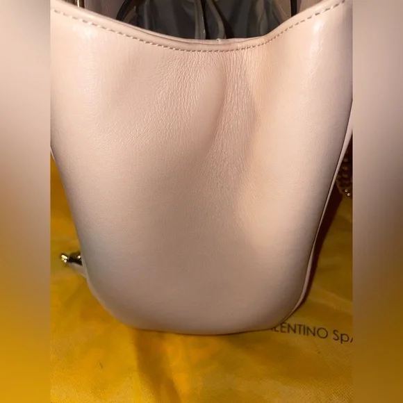 Valentino by Mario Valentino Angelina D Leather Shoulder Bag Pink - Picture 8 of 8